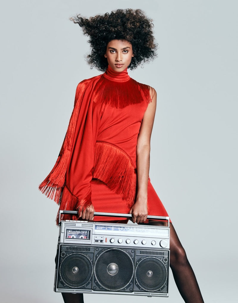 GIVENCHY ABITO CON FRANGE S/S 2017