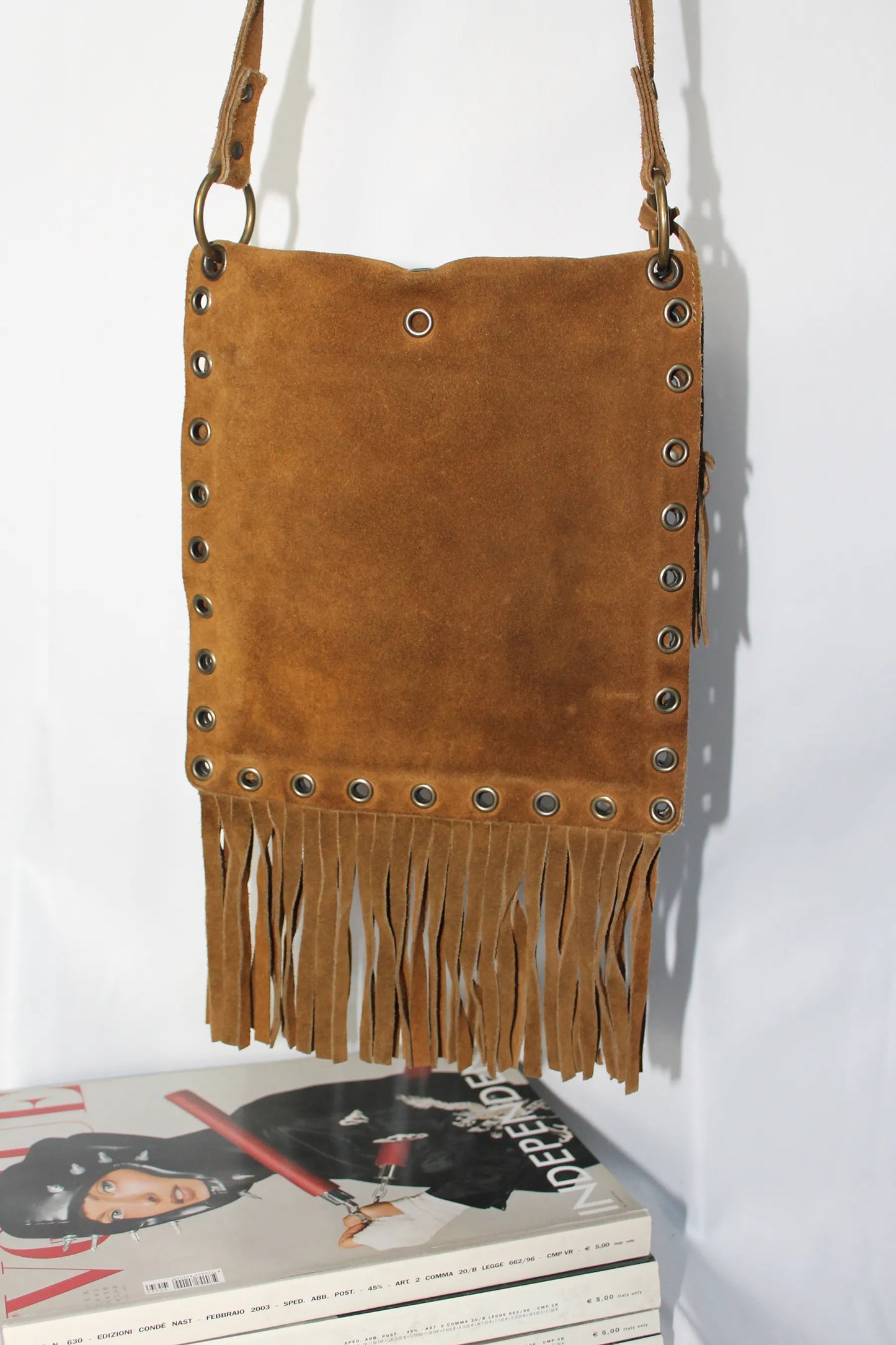 DOLCE & GABBANA BORSA VINTAGE CON FRANGE F/W 2001