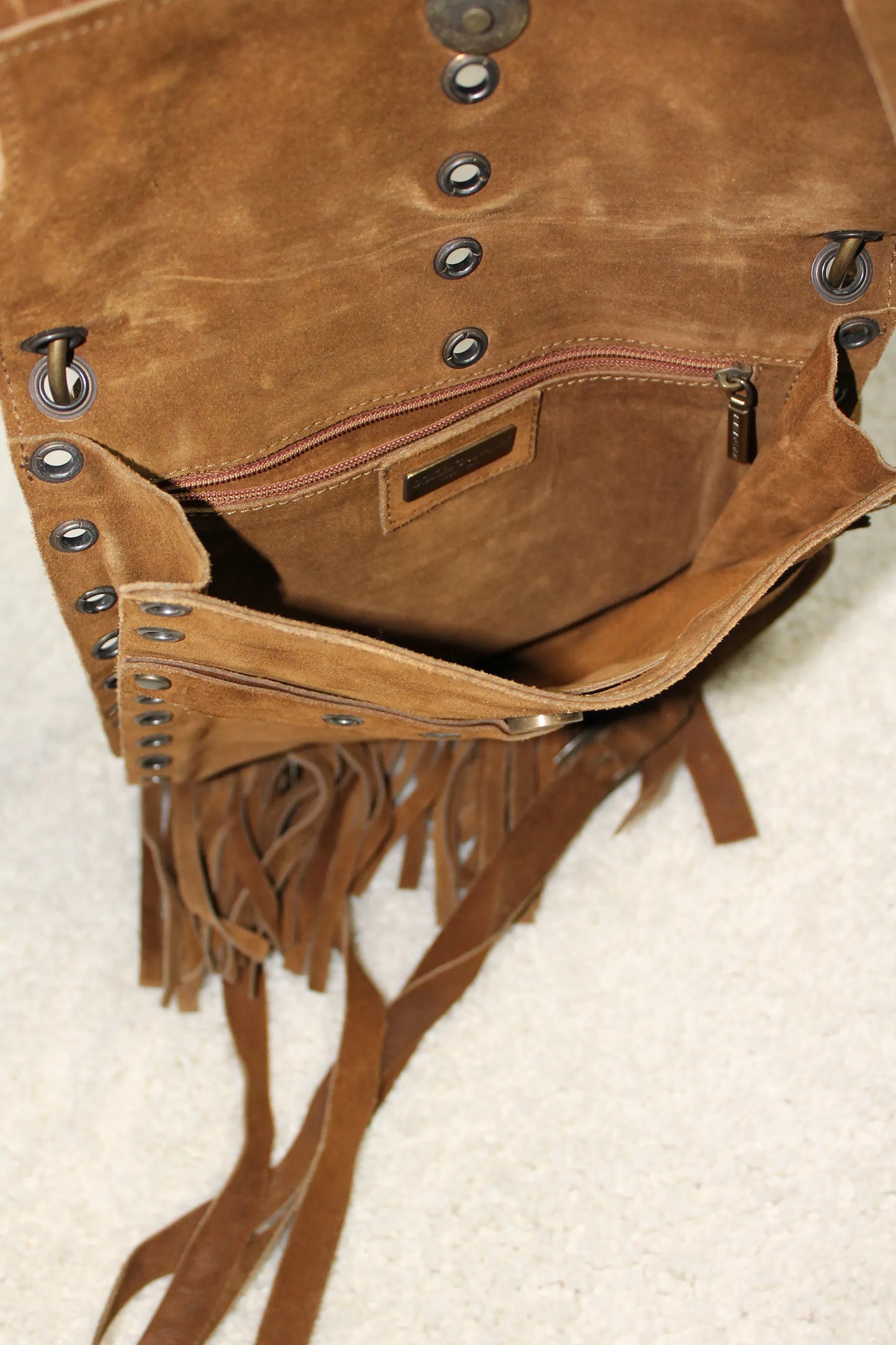 DOLCE & GABBANA BORSA VINTAGE CON FRANGE F/W 2001
