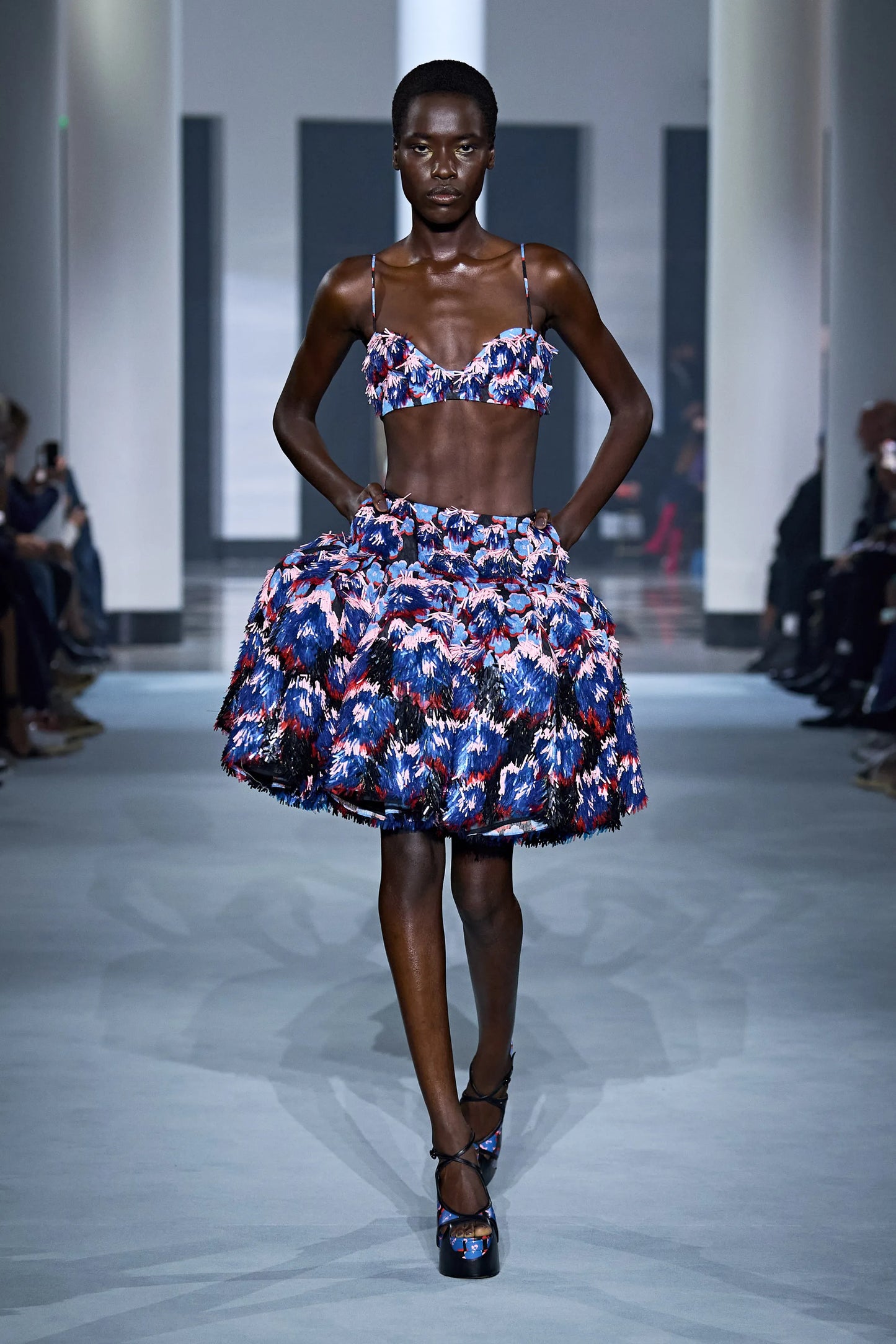 LANVIN SILK FLORAL TOP S/S 2022