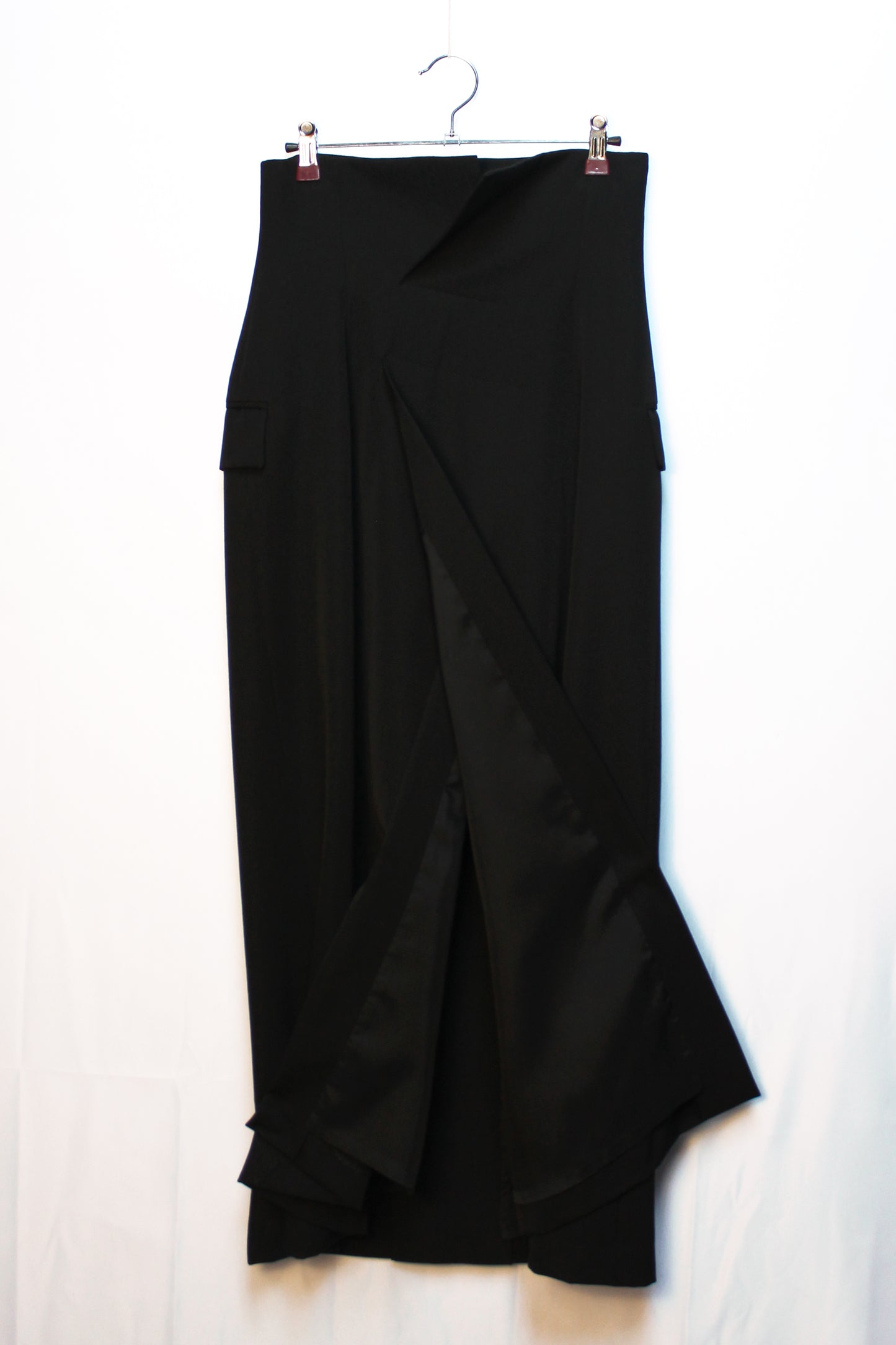 REI KAWAKUBO LONG SKIRT WITH VINTAGE BUTTONS F/W 1992
