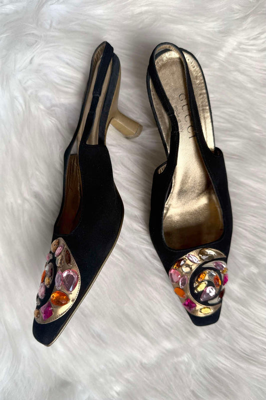 GUCCI FALL 2000 SLINGBACK CON PERLINE TOM FORD ERA - IT 37,5
