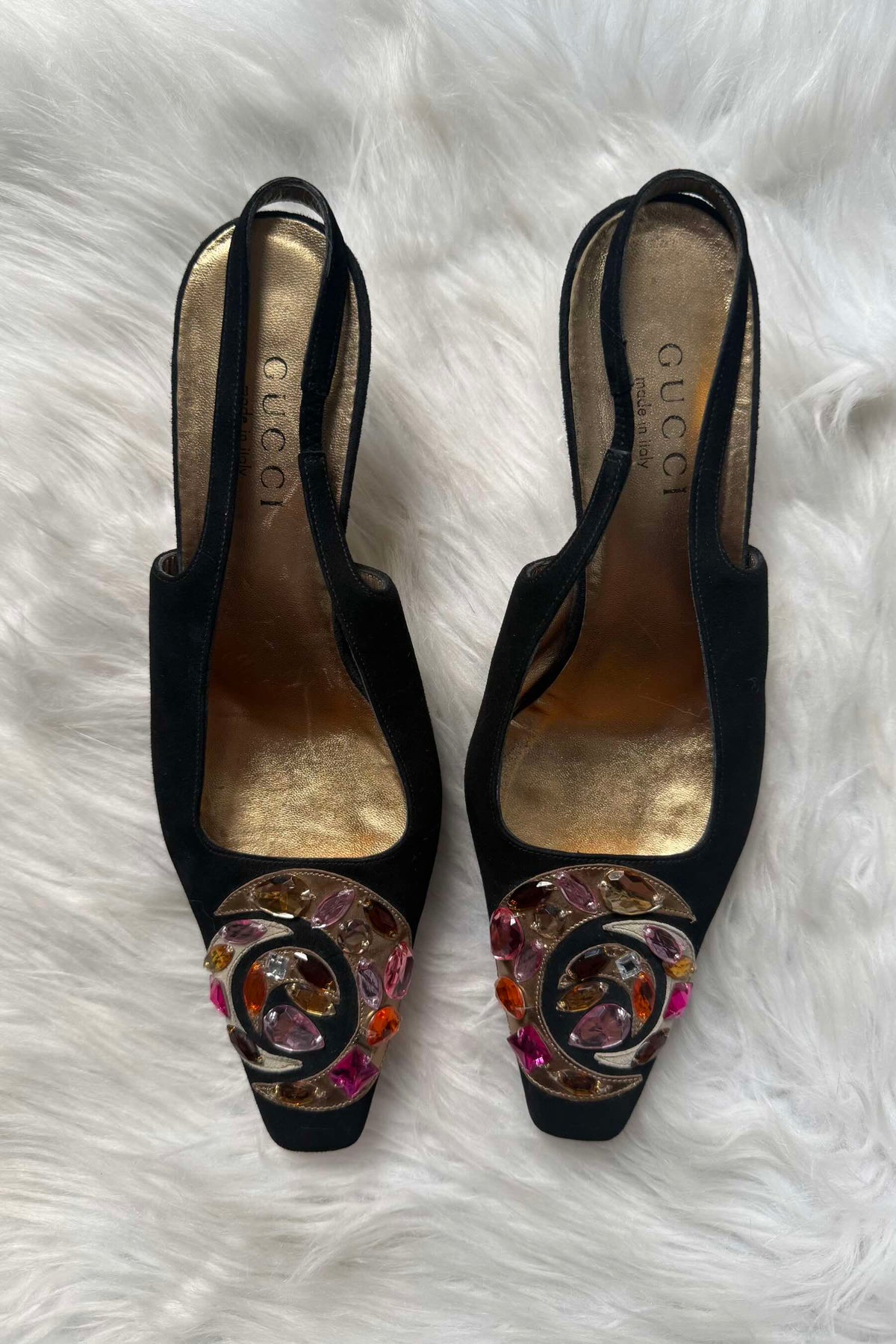 GUCCI FALL 2000 RUNWAY SLINGBACK TOM FORD ERA- IT 37,5
