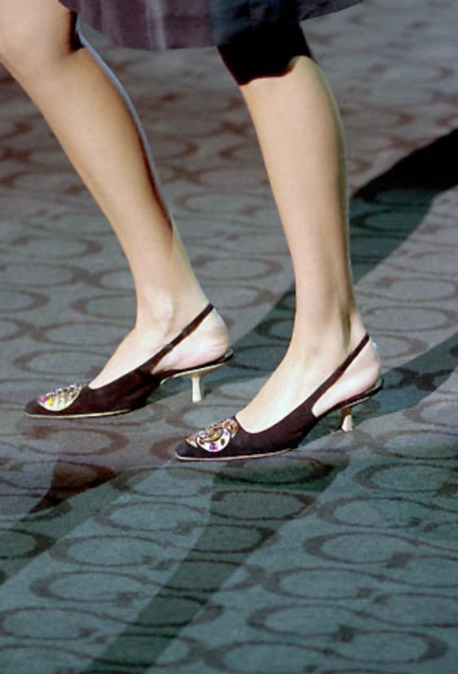 GUCCI FALL 2000 RUNWAY SLINGBACK TOM FORD ERA- IT 37,5