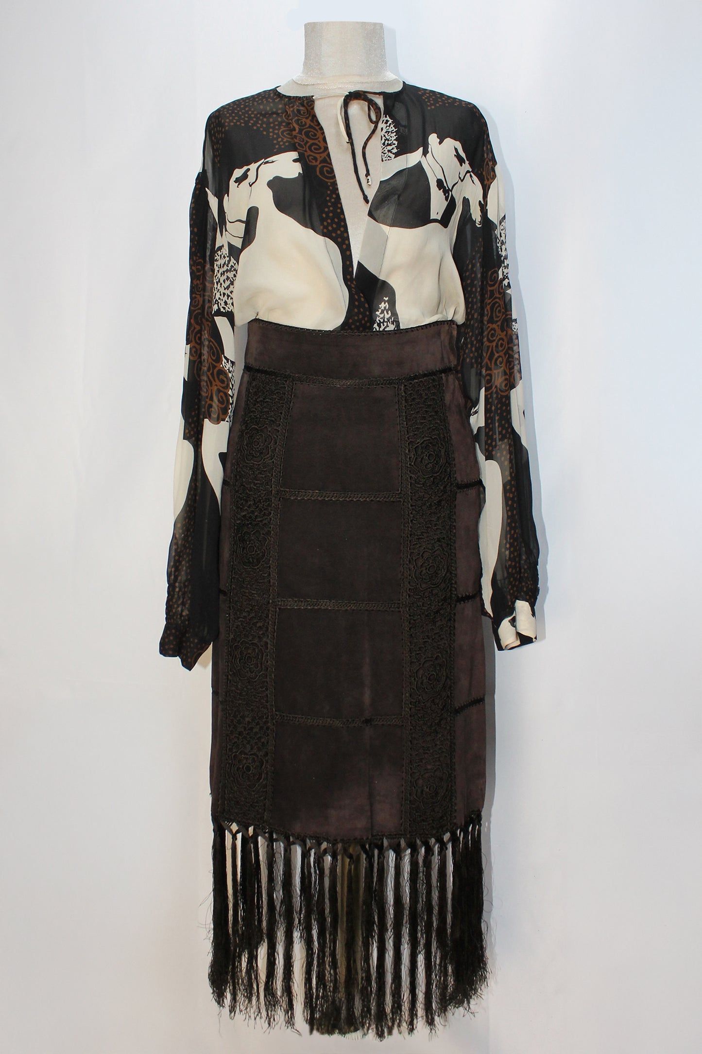 DOLCE & GABBANA CAMICIA VINTAGE "IL BACIO" F/W 2002