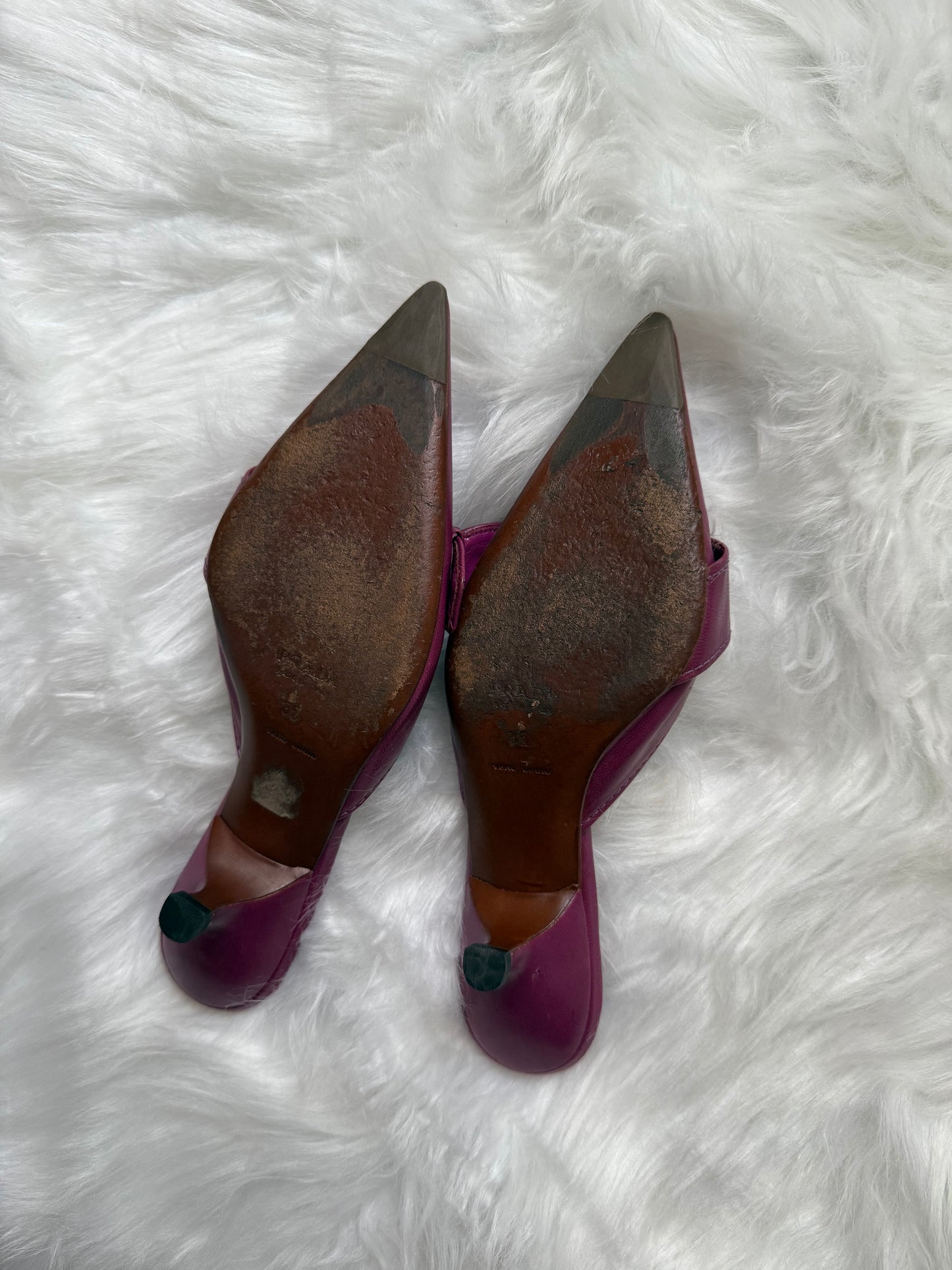 PRADA S/S 2002 SABOT VINTAGE CON FIBBIA