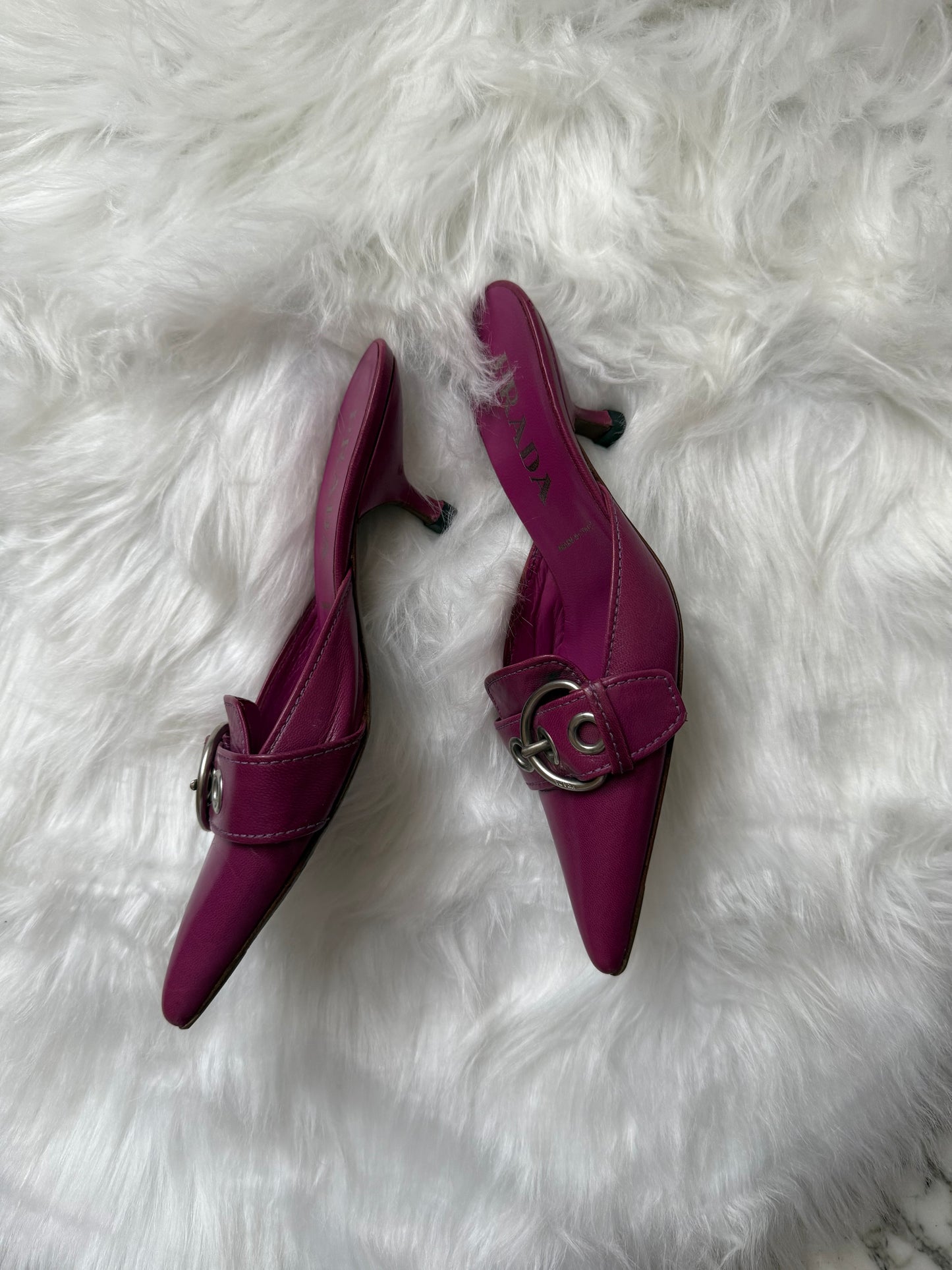 PRADA S/S 2002 SABOT VINTAGE CON FIBBIA