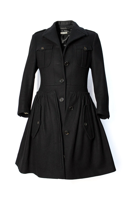 MIU MIU CAPPOTTO MILITARE IN LANA F/W 2006