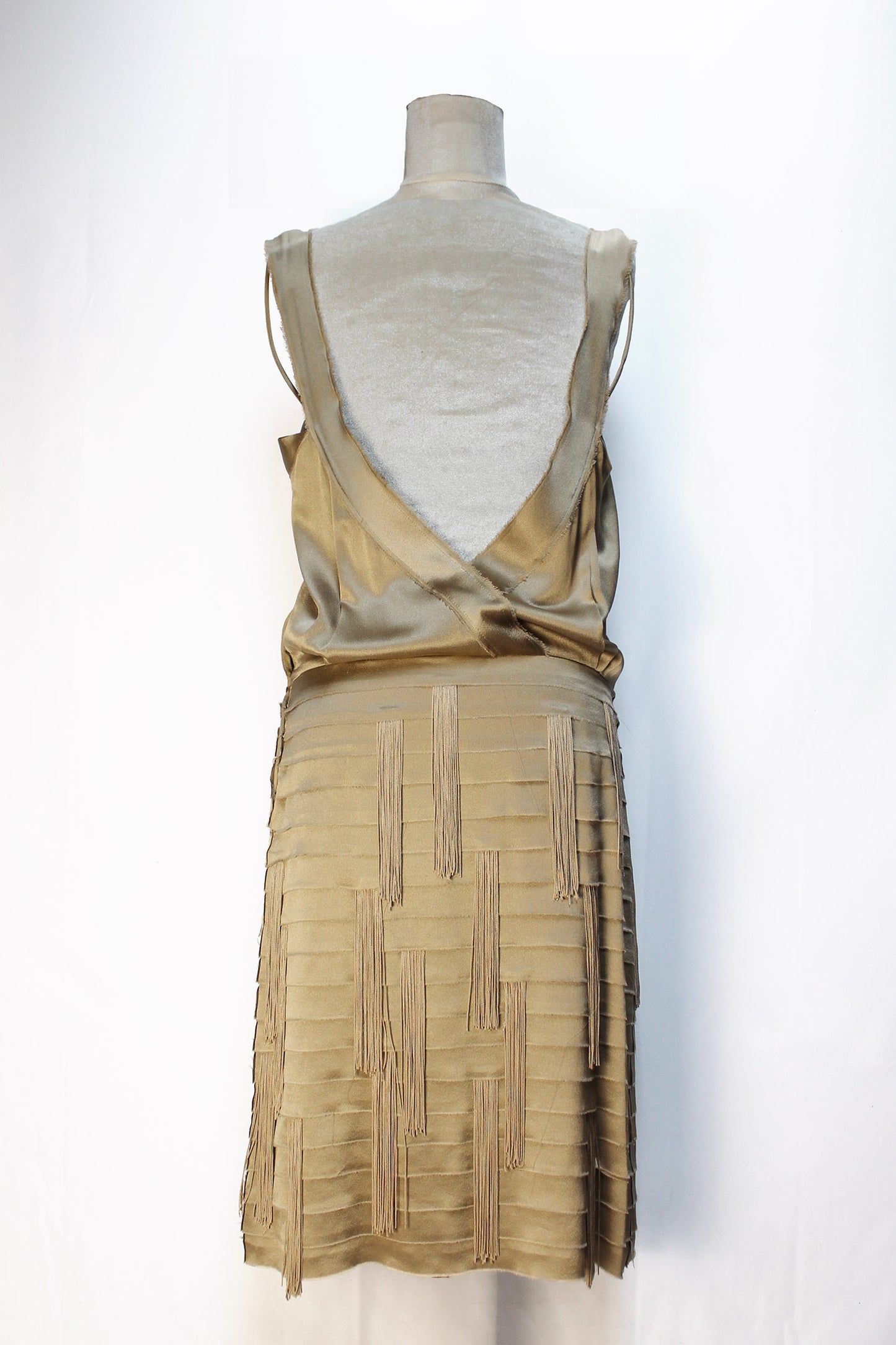 ALBERTA FERRETTI FLAPPER STYLE SILK DRESS S/S 2009