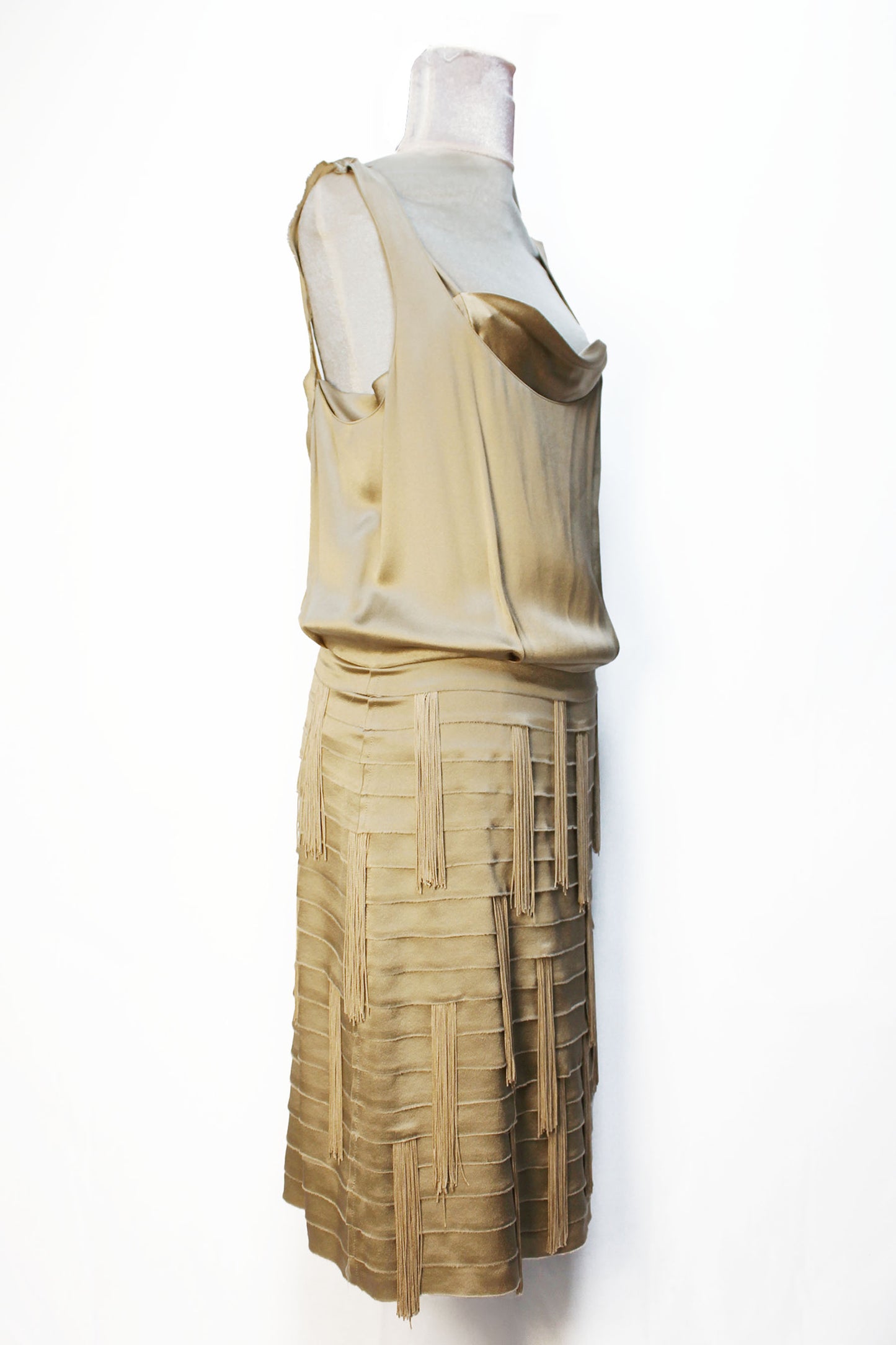 ALBERTA FERRETTI FLAPPER STYLE SILK DRESS S/S 2009