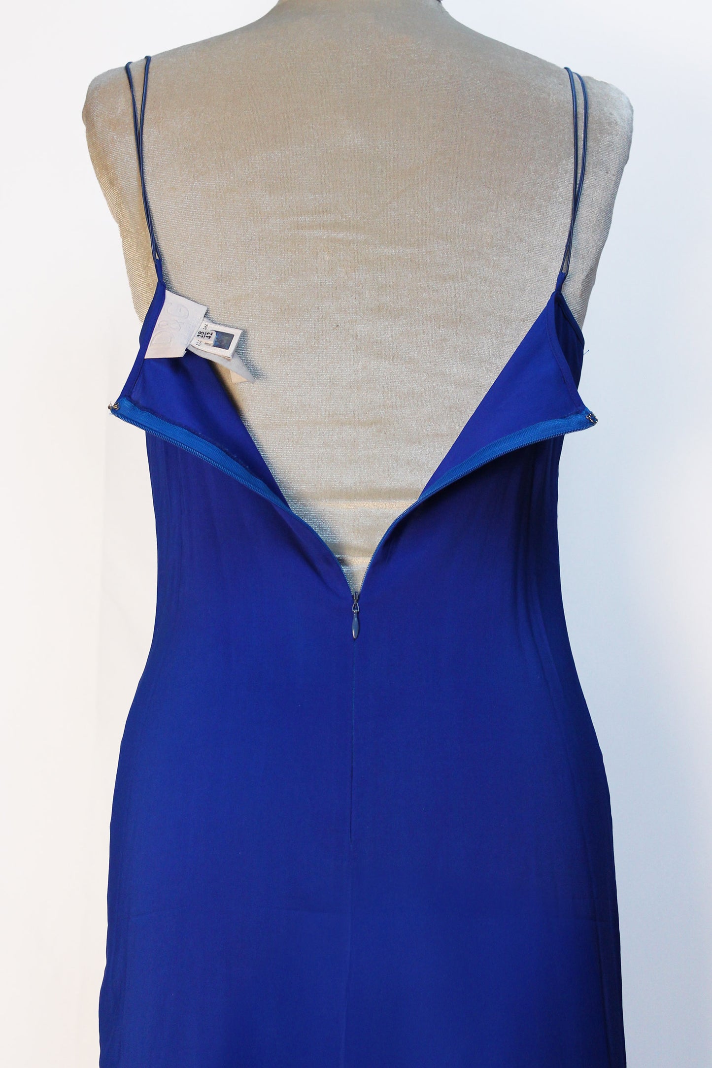 D&G VINTAGE 2000S SLIP DRESS WITH FLORAL EMBROIDERY
