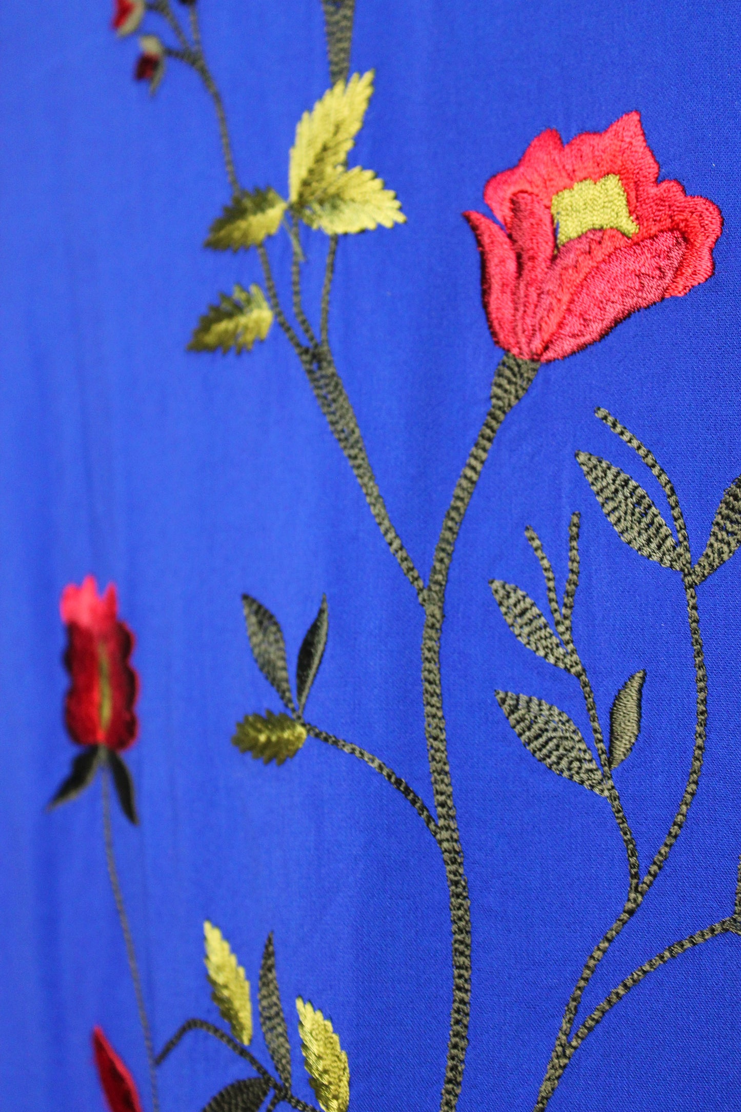 D&G VINTAGE 2000S SLIP DRESS WITH FLORAL EMBROIDERY