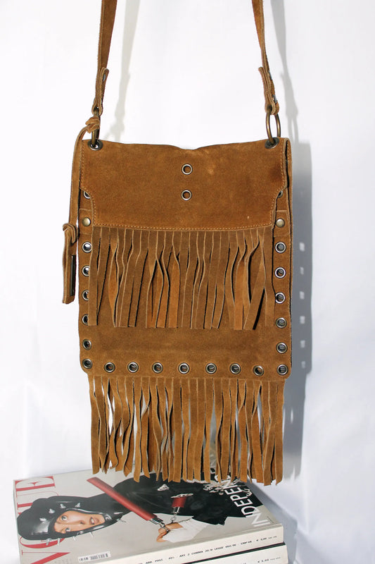 DOLCE & GABBANA BORSA VINTAGE CON FRANGE F/W 2001