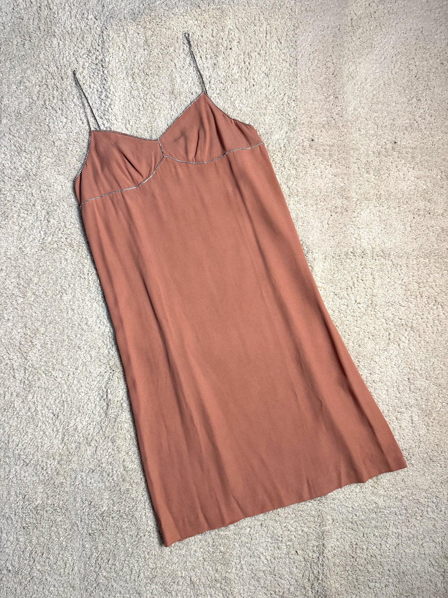 DRIES VAN NOTEN ABITO BABYDOLL CON CRISTALLI S/S 2018