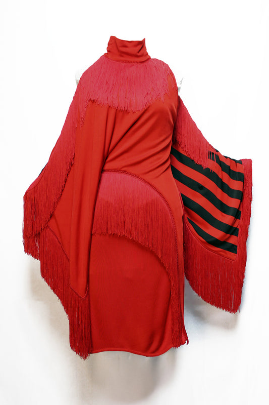 GIVENCHY ABITO CON FRANGE S/S 2017