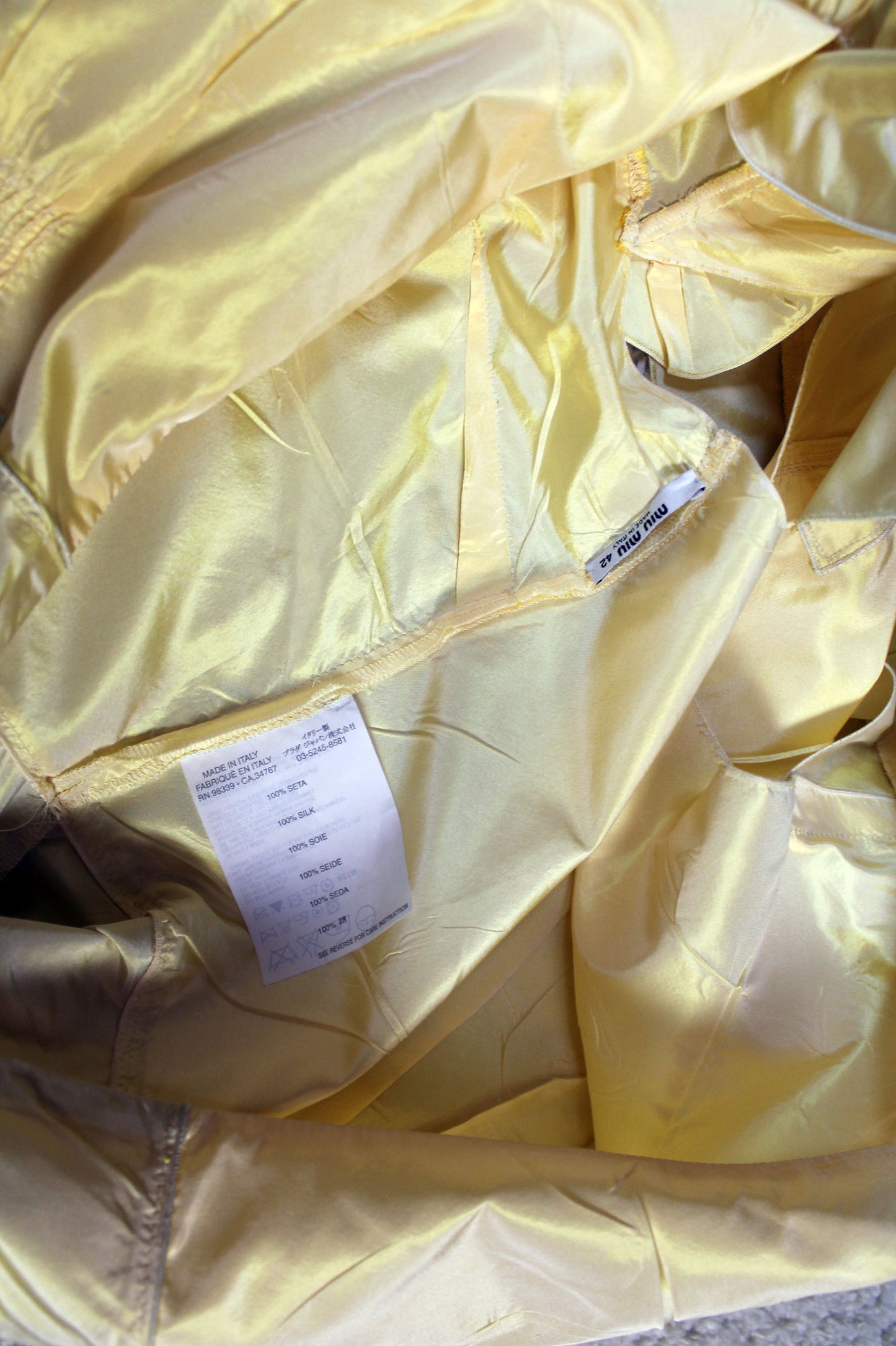MIU MIU SPRING 2006 ARCHIVE SILK TAFFETA DRESS