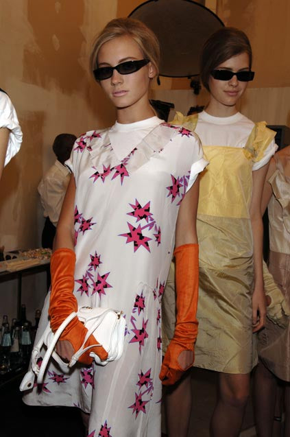 MIU MIU SPRING 2006 ARCHIVE SILK TAFFETA DRESS