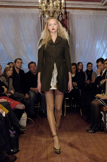 MIU MIU CAPPOTTO MILITARE IN LANA F/W 2006