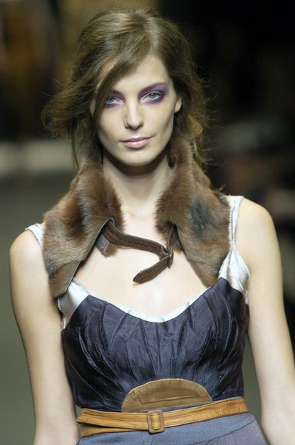 MIU MIU ABITO LUNGO IN SETA F/W 2004
