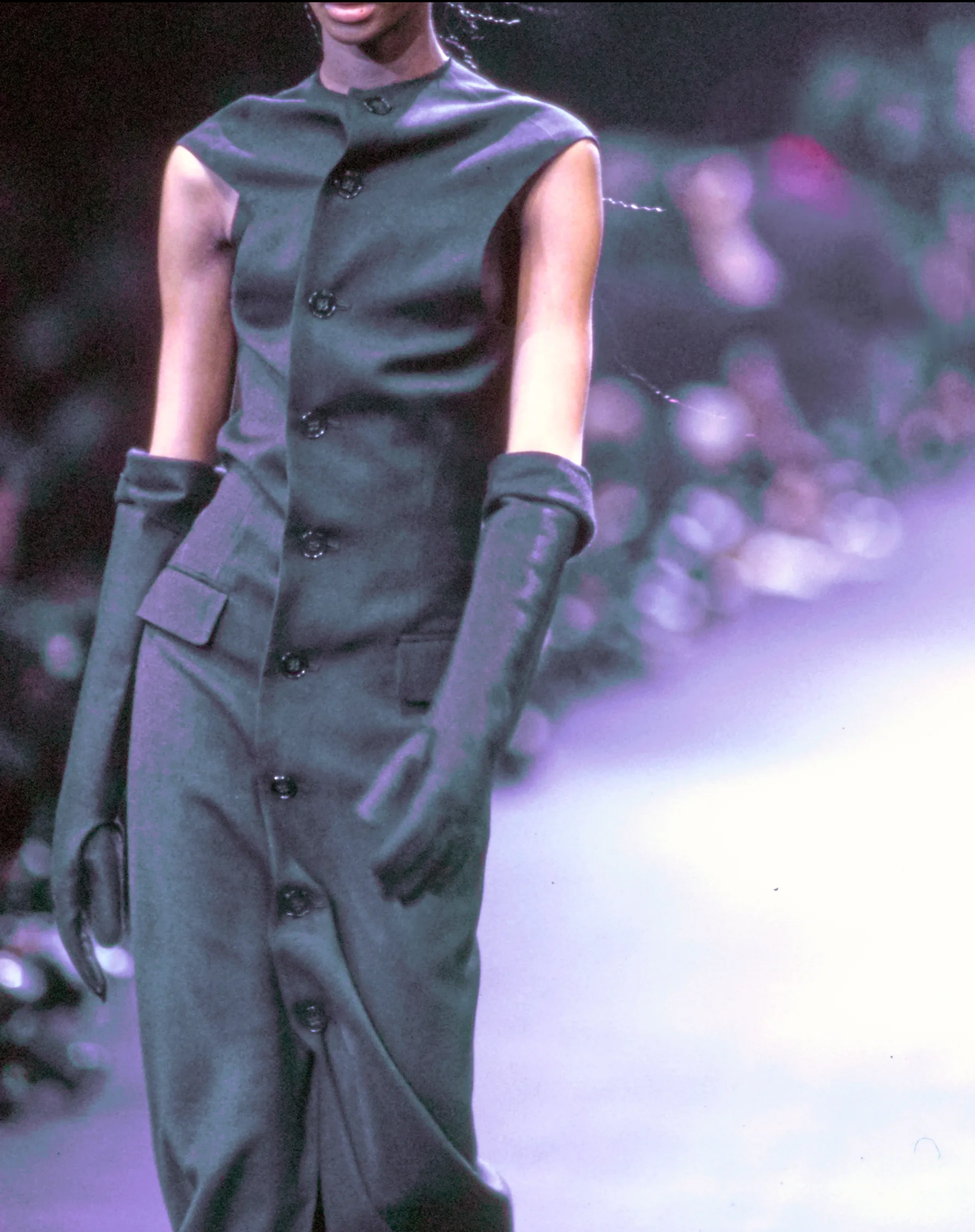 COMME DES GARÇONS REI KAWAKUBO GONNA LUNGA CON BOTTONI VINTAGE F/W 1992